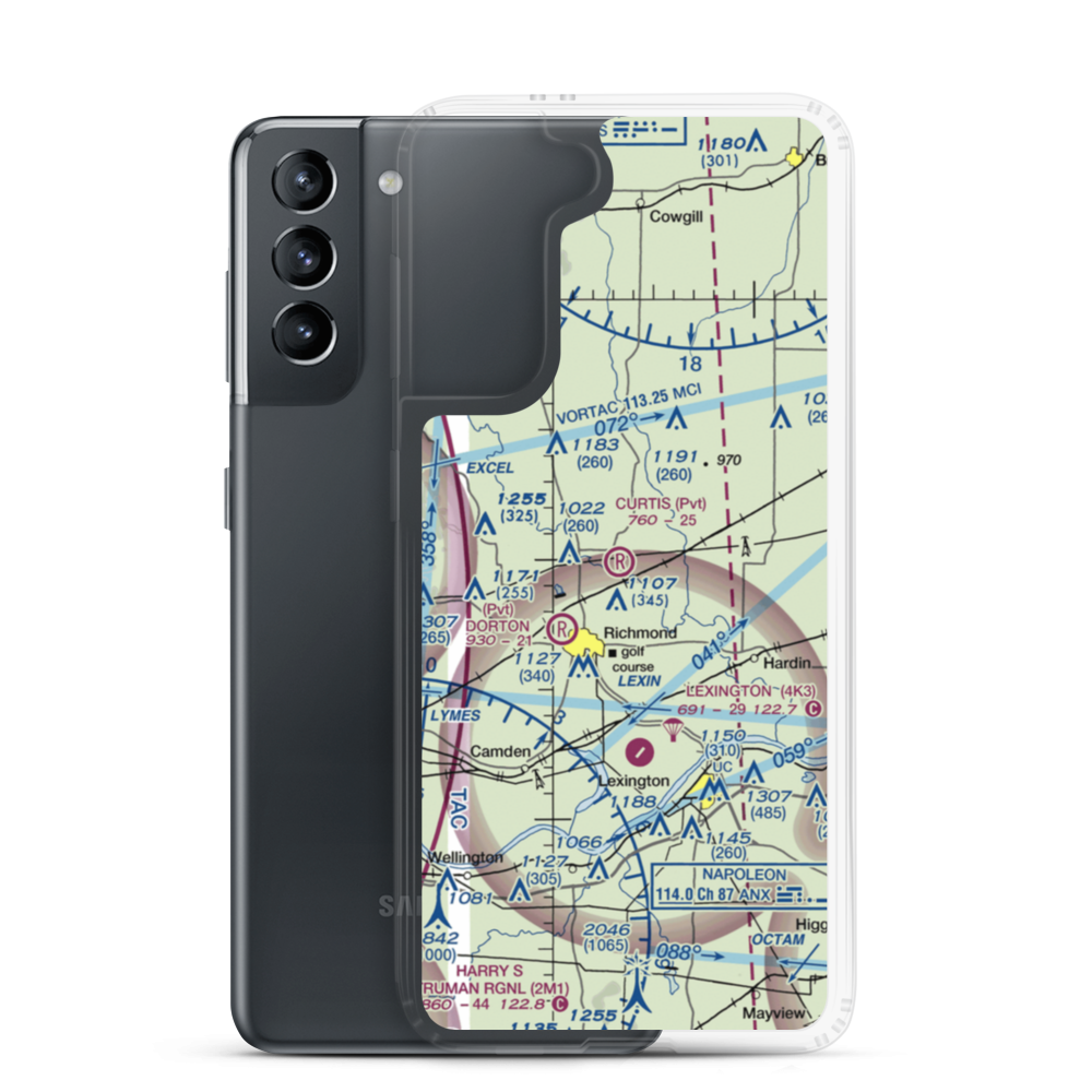 Curtis Field (8MO3) VFR Sectional Samsung Case Samsung Galaxy S21 model shown