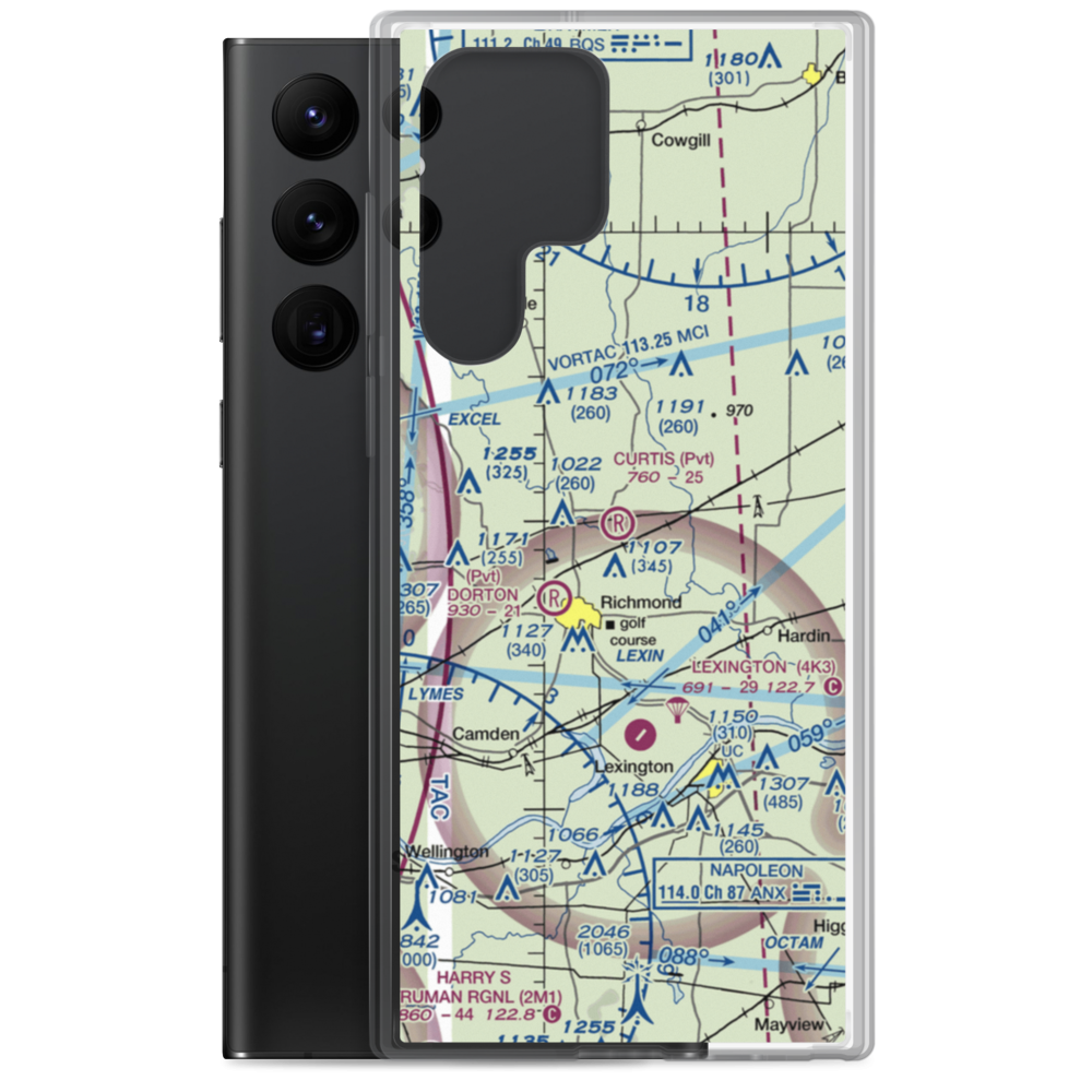 Curtis Field (8MO3) VFR Sectional Samsung Case Samsung Galaxy S22 Ultra model shown