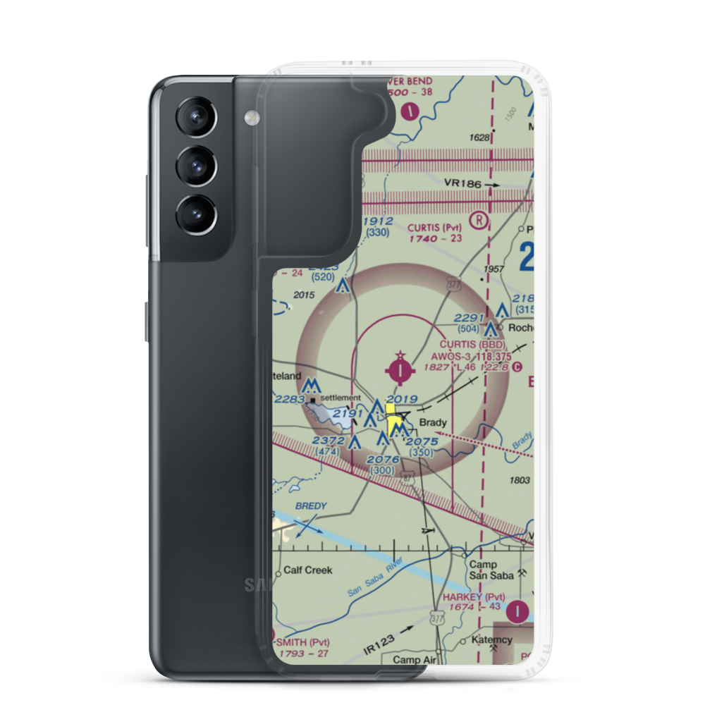 Curtis Field (BBD) VFR Sectional Samsung Case Samsung Galaxy S21 model shown