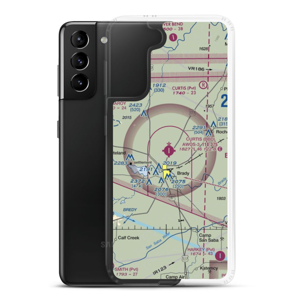Curtis Field (BBD) VFR Sectional Samsung Case Samsung Galaxy S21 Plus model shown