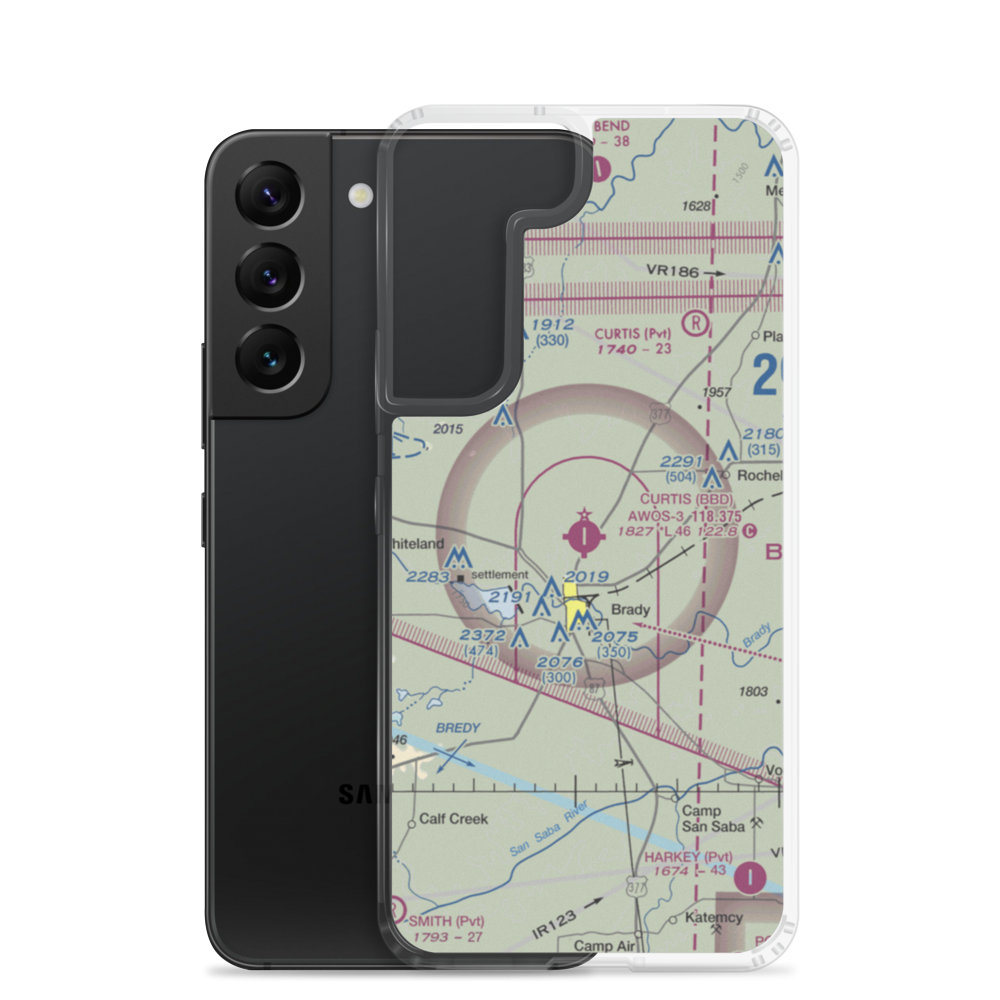 Curtis Field (BBD) VFR Sectional Samsung Case Samsung Galaxy S22 model shown