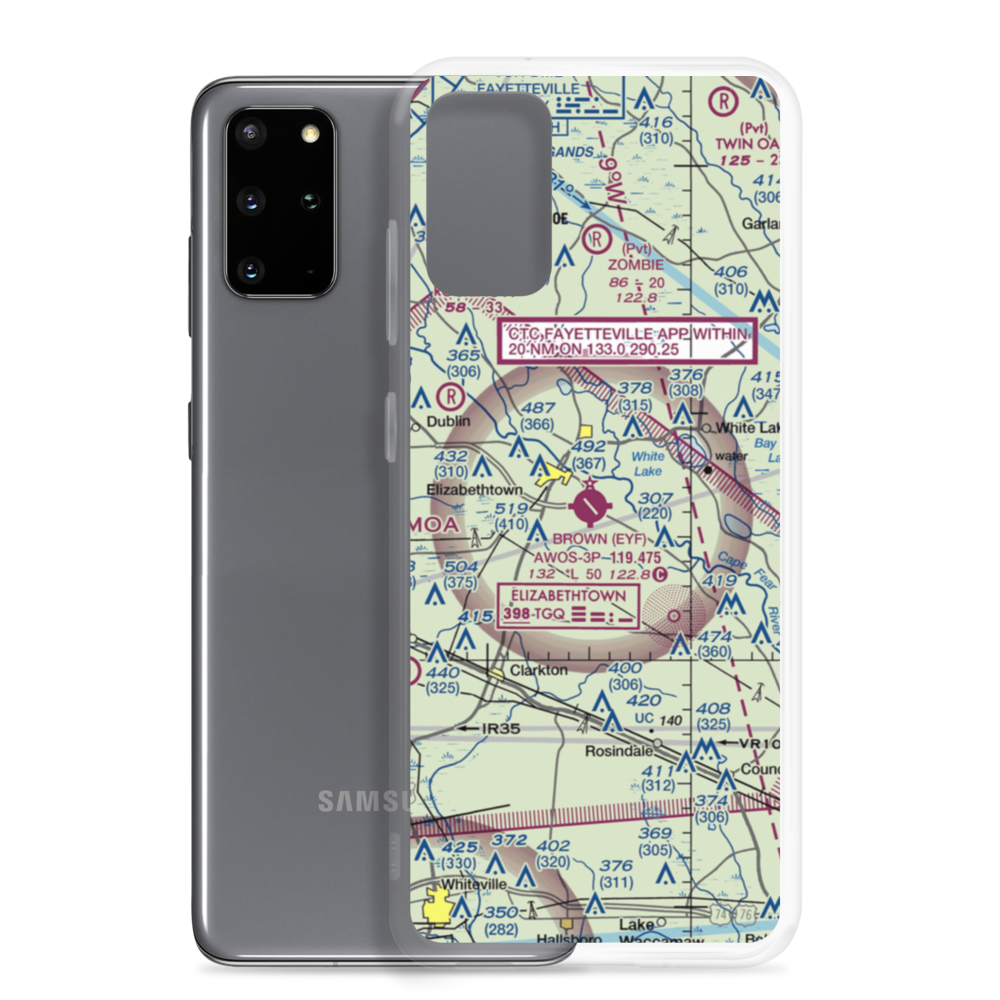 Curtis L Brown Jr Field (EYF) VFR Sectional Samsung Case Samsung Galaxy S20 Plus model shown