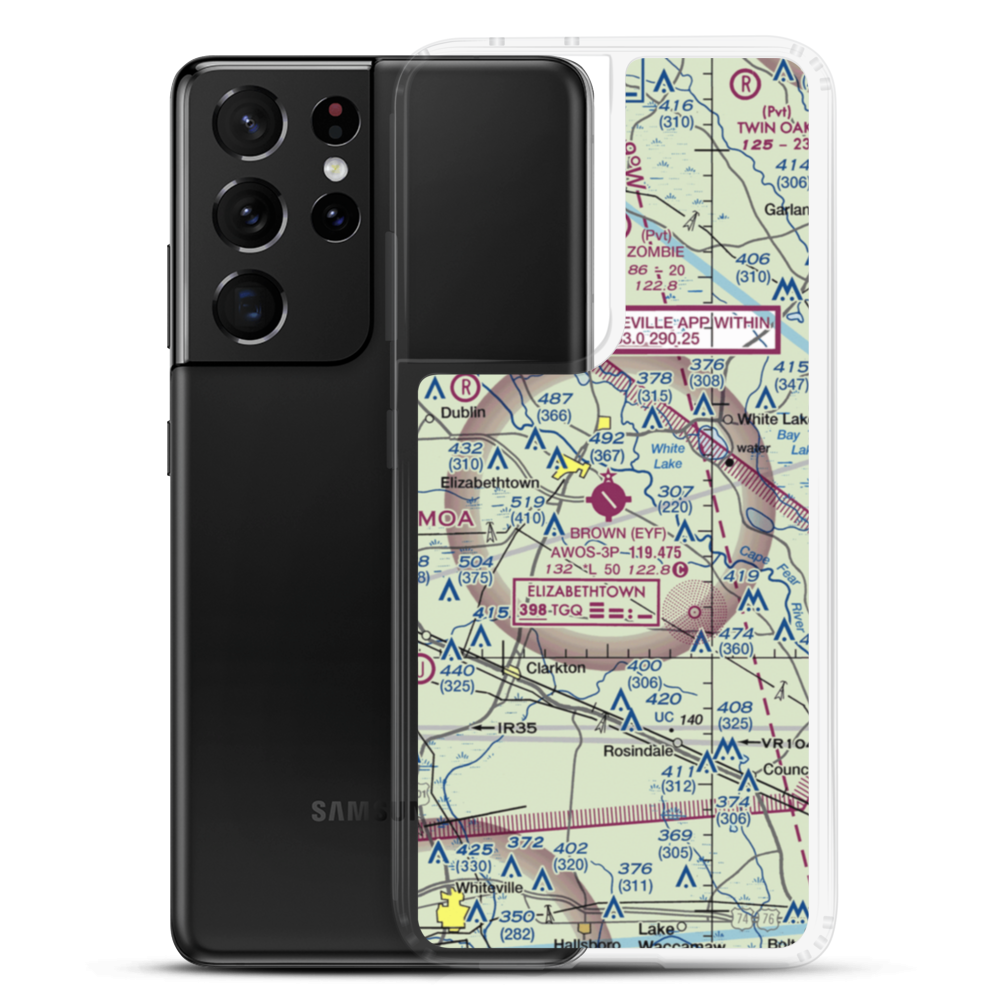 Curtis L Brown Jr Field (EYF) VFR Sectional Samsung Case Samsung Galaxy S21 Ultra model shown