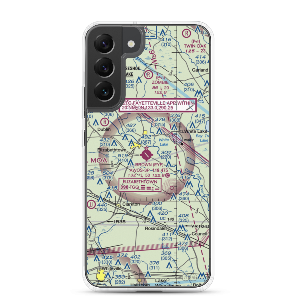 Curtis L Brown Jr Field (EYF) VFR Sectional Samsung Case Samsung Galaxy S22 Plus model shown