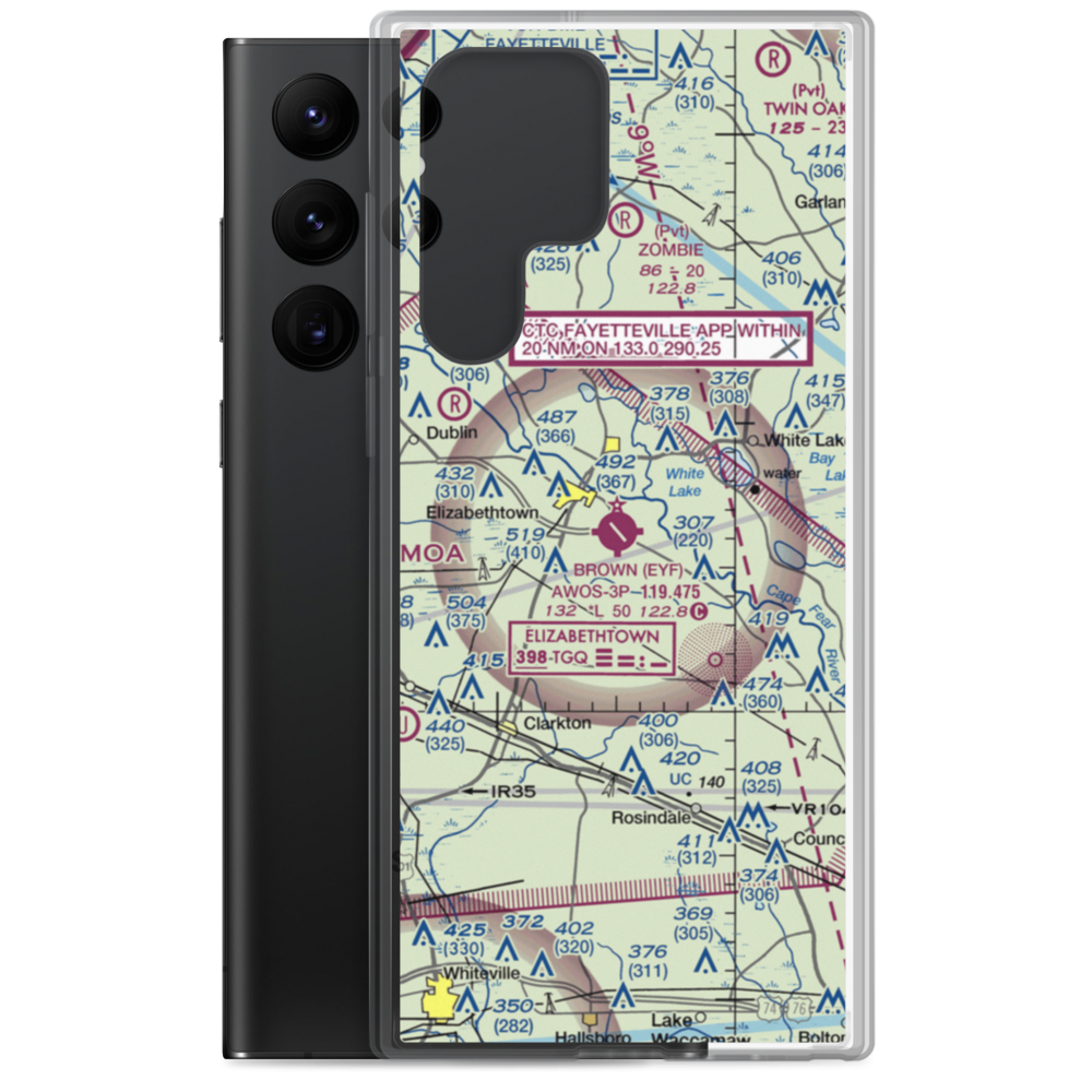 Curtis L Brown Jr Field (EYF) VFR Sectional Samsung Case Samsung Galaxy S22 Ultra model shown