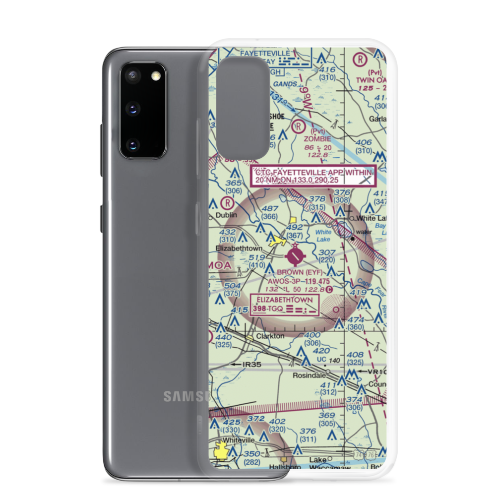 Curtis L Brown Jr Field (EYF) VFR Sectional Samsung Case Samsung Galaxy S20 model shown