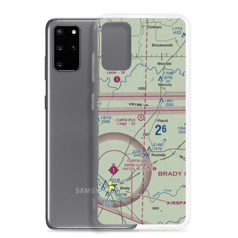 Curtis Ranch Field (12TE) VFR Sectional Samsung Case Samsung Galaxy S20 Plus model shown
