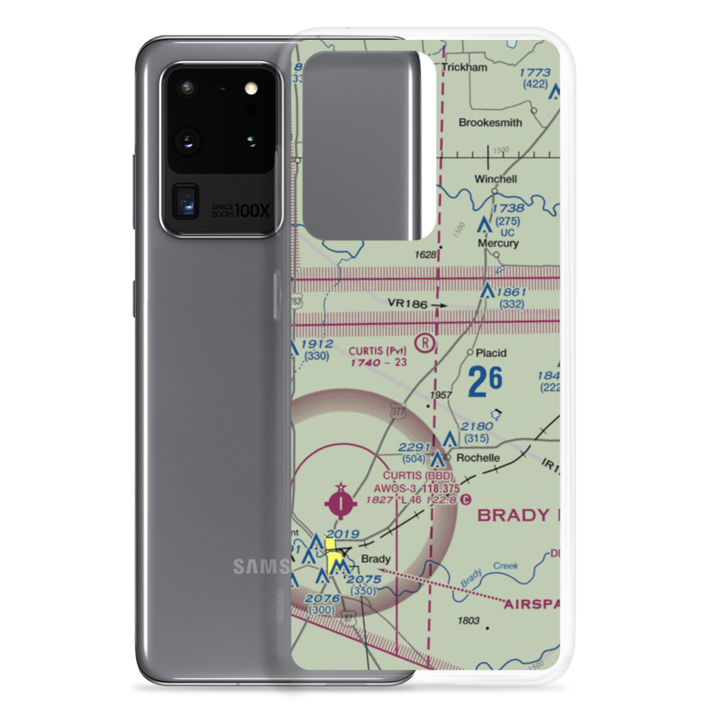 Curtis Ranch Field (12TE) VFR Sectional Samsung Case Samsung Galaxy S20 Ultra model shown