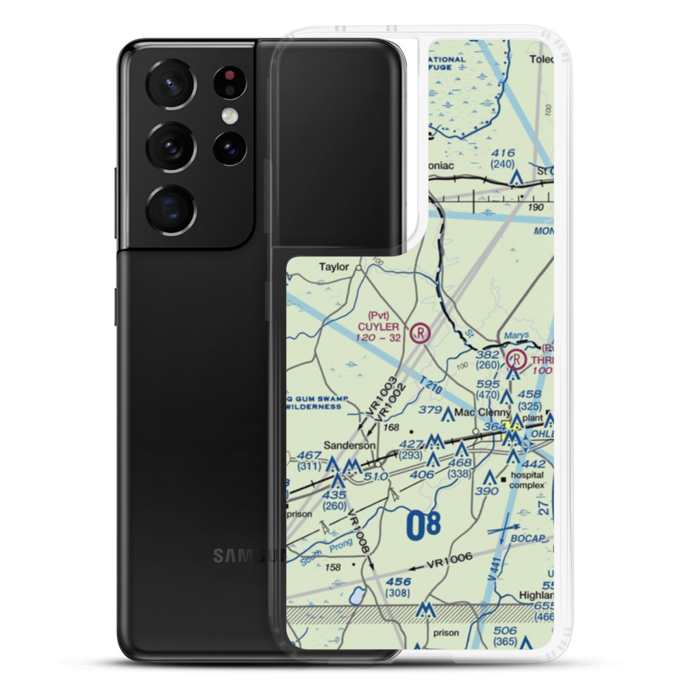 Cuyler Field (FD27) VFR Sectional Samsung Case Samsung Galaxy S21 Ultra model shown