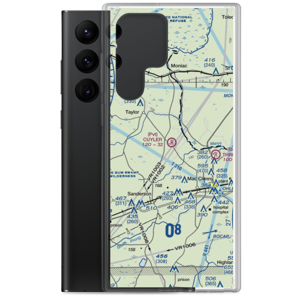 Cuyler Field (FD27) VFR Sectional Samsung Case Samsung Galaxy S22 Ultra model shown