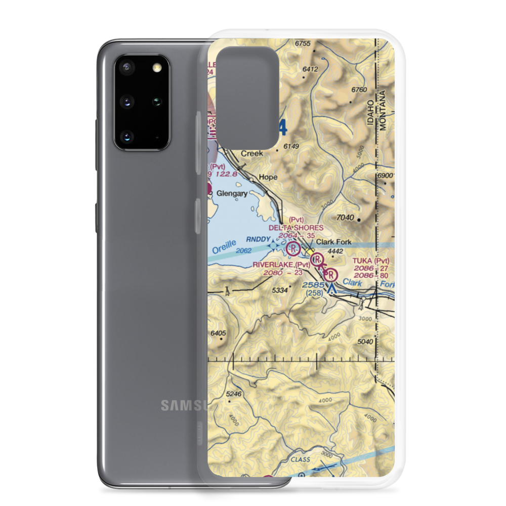CX Ranch Airport (ID01) VFR Sectional Samsung Case Samsung Galaxy S20 Plus model shown