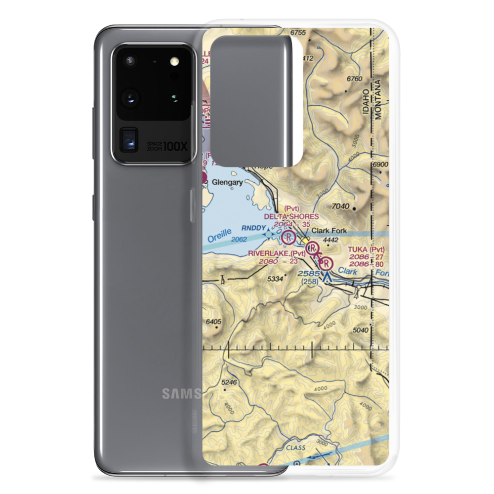 CX Ranch Airport (ID01) VFR Sectional Samsung Case Samsung Galaxy S20 Ultra model shown