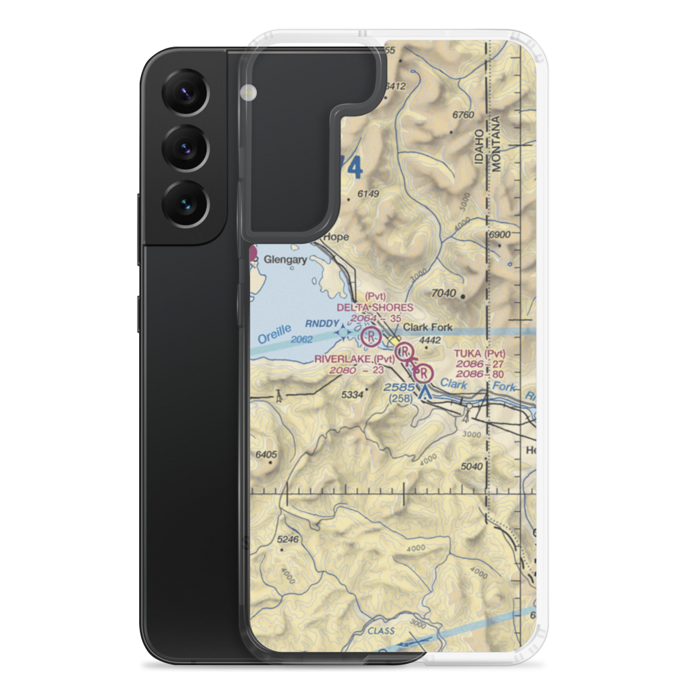 Cx Ranch Nr 2 Airport (ID78) VFR Sectional Samsung Case Samsung Galaxy S22 Plus model shown