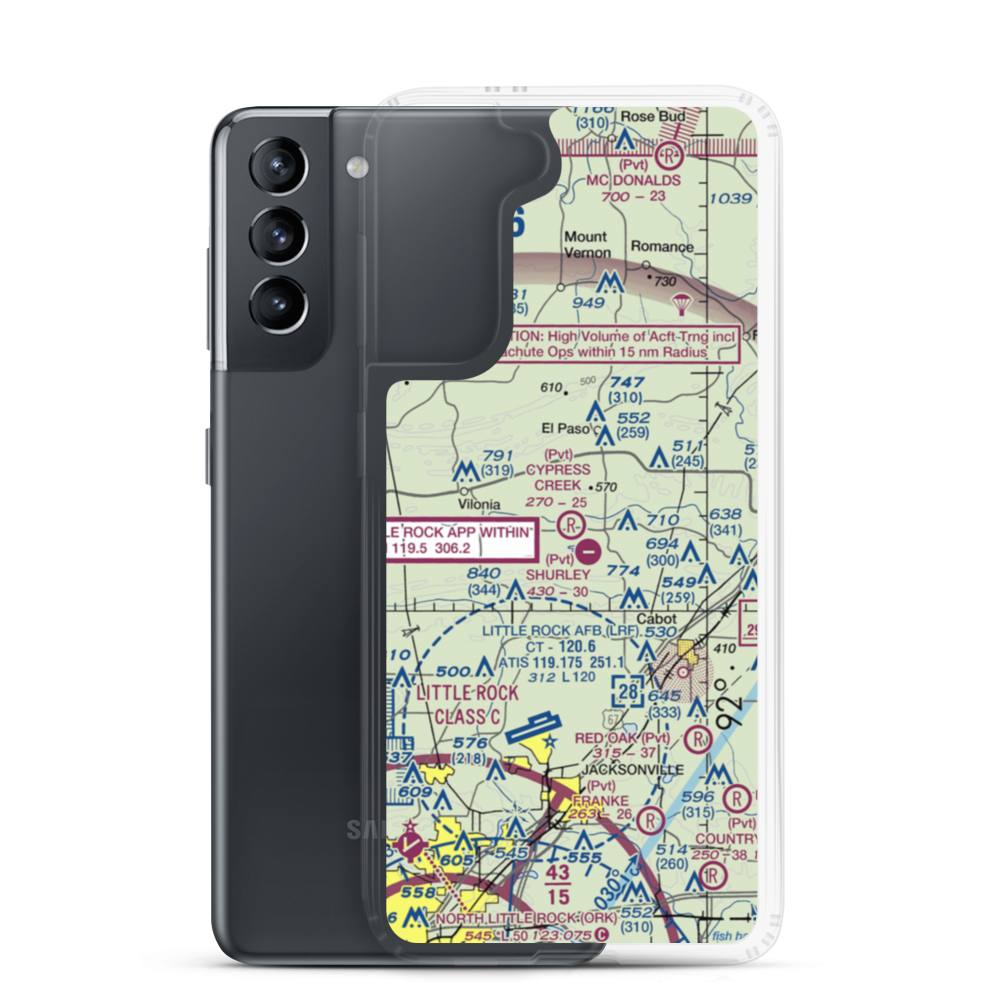 Cypress Creek Airpark (6AR0) VFR Sectional Samsung Case Samsung Galaxy S21 model shown