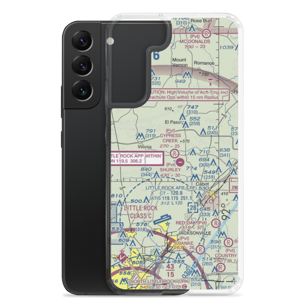 Cypress Creek Airpark (6AR0) VFR Sectional Samsung Case Samsung Galaxy S22 Plus model shown