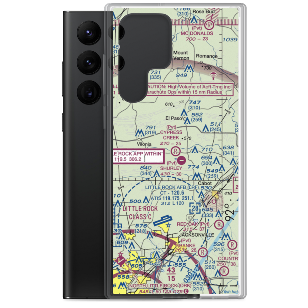 Cypress Creek Airpark (6AR0) VFR Sectional Samsung Case Samsung Galaxy S22 Ultra model shown