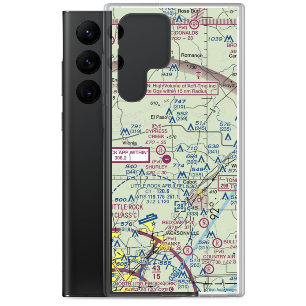 Cypress Creek Airport (3AR3) VFR Sectional Samsung Case Samsung Galaxy S22 Ultra model shown