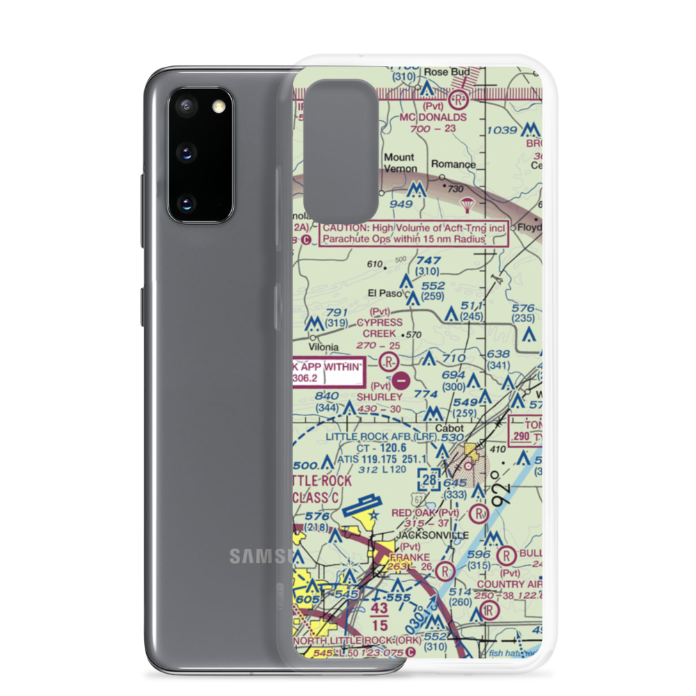 Cypress Creek Airport (3AR3) VFR Sectional Samsung Case Samsung Galaxy S20 model shown