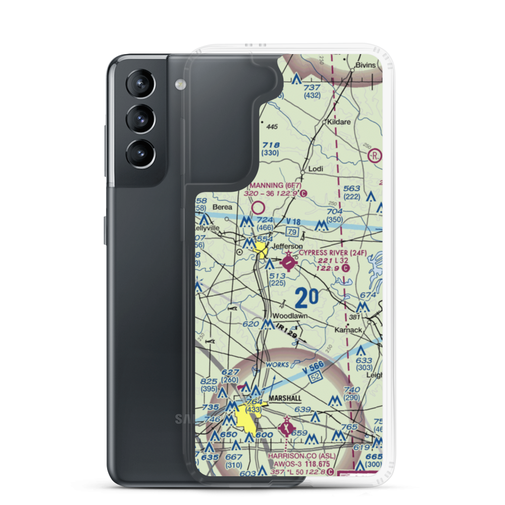 Cypress River Airport (24F) VFR Sectional Samsung Case Samsung Galaxy S21 model shown