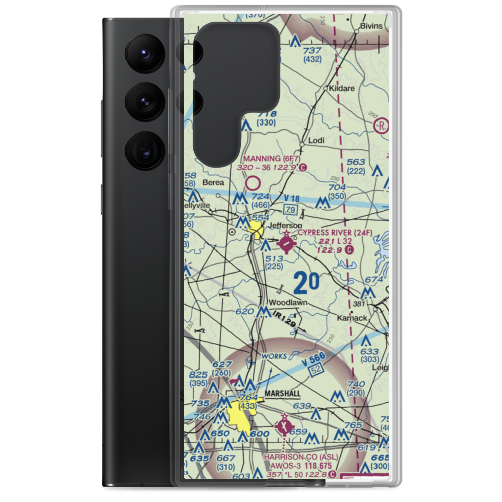 Cypress River Airport (24F) VFR Sectional Samsung Case Samsung Galaxy S22 Ultra model shown