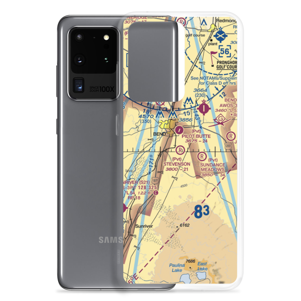 D M Stevenson Ranch Airport (OR30) VFR Sectional Samsung Case Samsung Galaxy S20 Ultra model shown