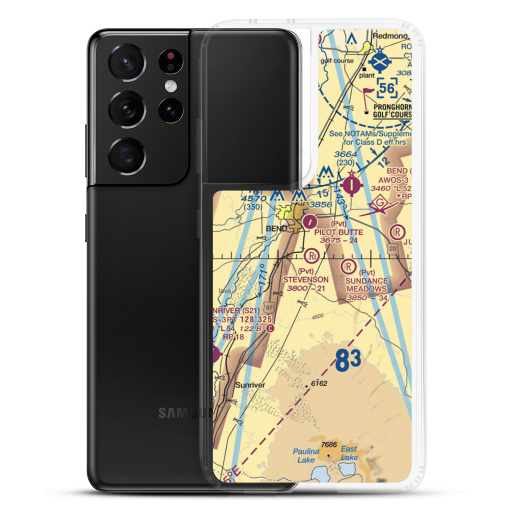 D M Stevenson Ranch Airport (OR30) VFR Sectional Samsung Case Samsung Galaxy S21 Ultra model shown
