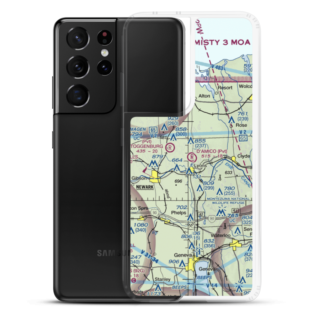 D'Amico Airport (NY13) VFR Sectional Samsung Case Samsung Galaxy S21 Ultra model shown