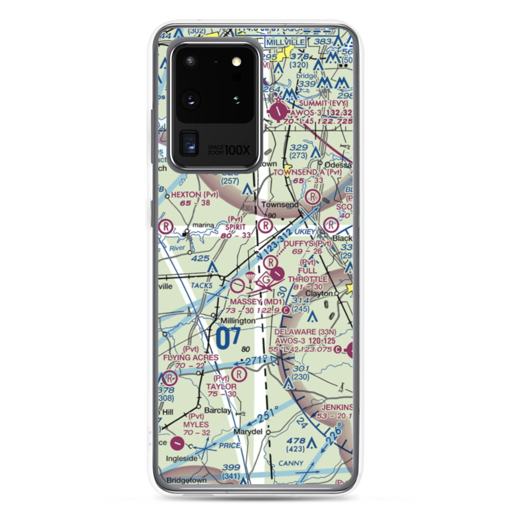 D'Angelo Airport (6MD7) VFR Sectional Samsung Case Samsung Galaxy S20 Ultra model shown