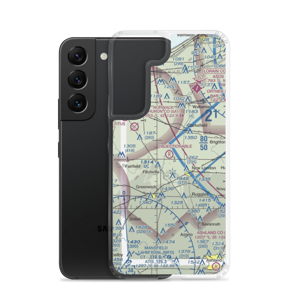 D. A. Chandler Airport (OI42) VFR Sectional Samsung Case Samsung Galaxy S22 model shown