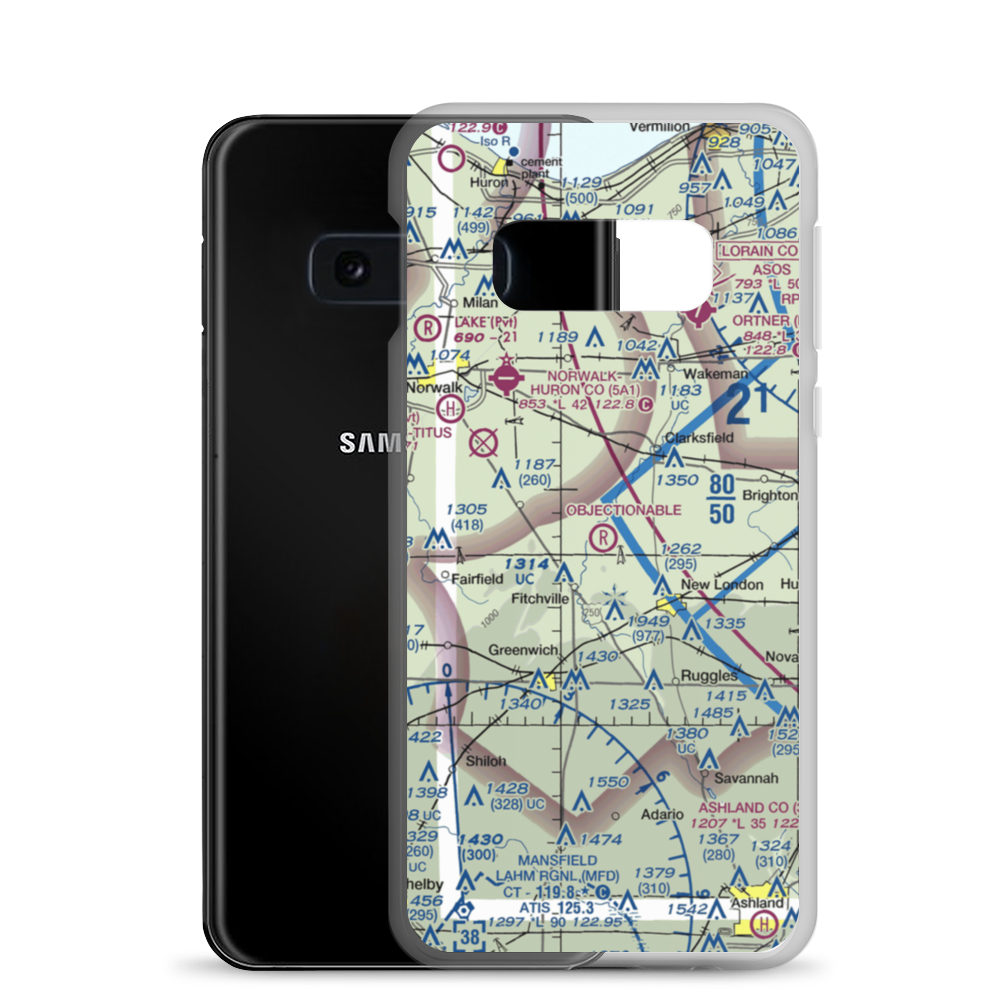 D. A. Chandler Airport (OI42) VFR Sectional Samsung Case Samsung Galaxy S10e model shown