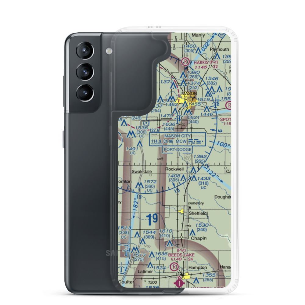 Dad's Field (IA33) VFR Sectional Samsung Case Samsung Galaxy S21 model shown