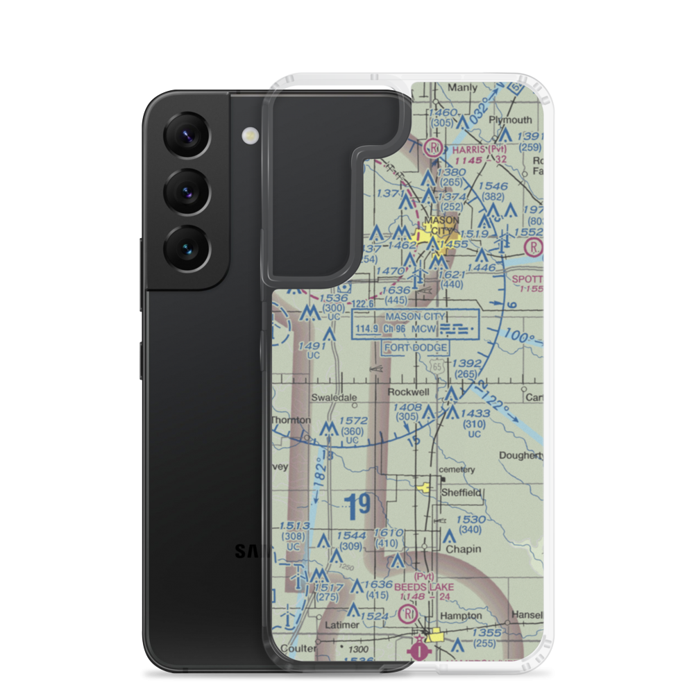 Dad's Field (IA33) VFR Sectional Samsung Case Samsung Galaxy S22 model shown