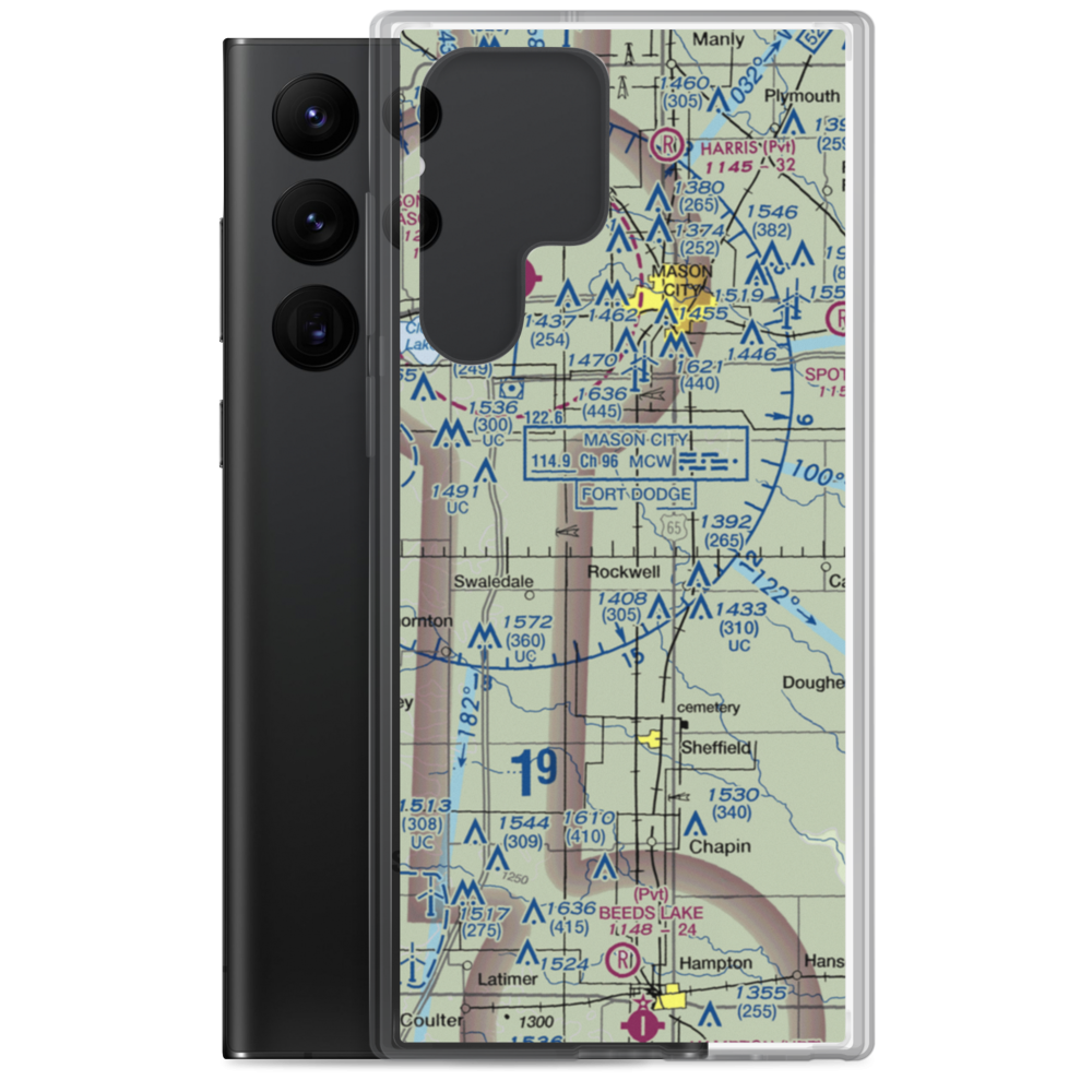 Dad's Field (IA33) VFR Sectional Samsung Case Samsung Galaxy S22 Ultra model shown