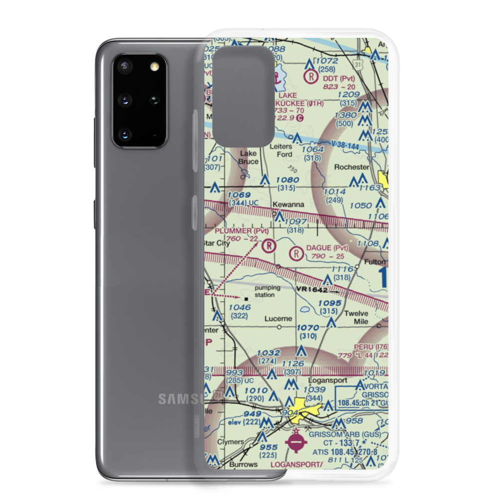 Dague Strip (II12) VFR Sectional Samsung Case Samsung Galaxy S20 Plus model shown