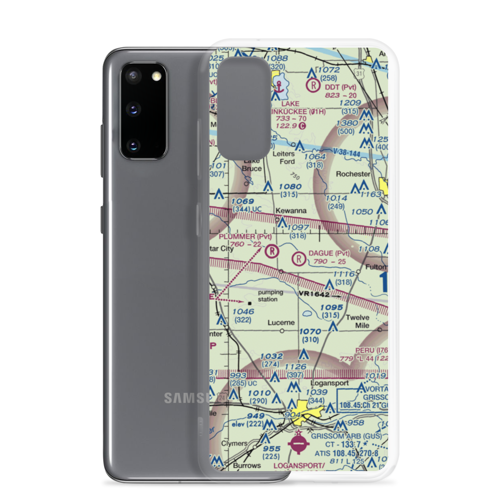 Dague Strip (II12) VFR Sectional Samsung Case Samsung Galaxy S20 model shown