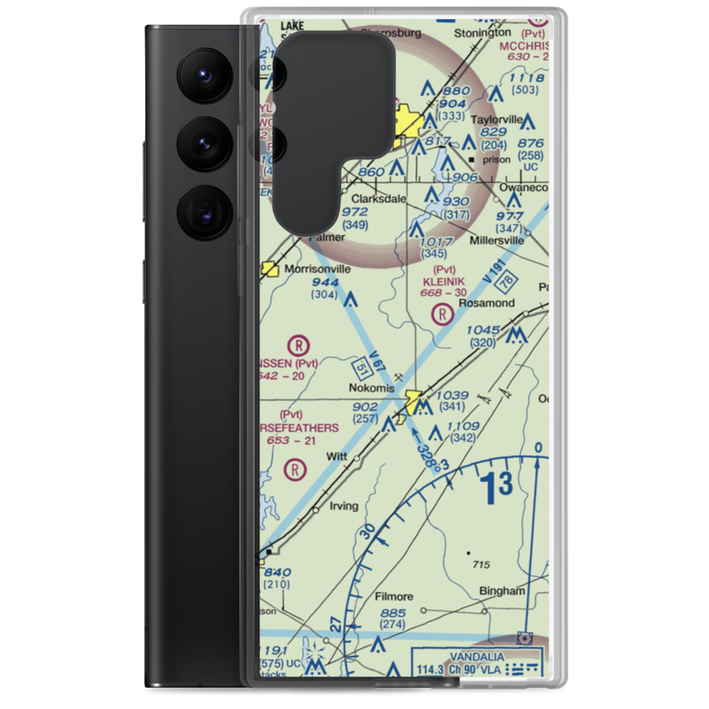 Dahler Airport (7LL8) VFR Sectional Samsung Case Samsung Galaxy S22 Ultra model shown