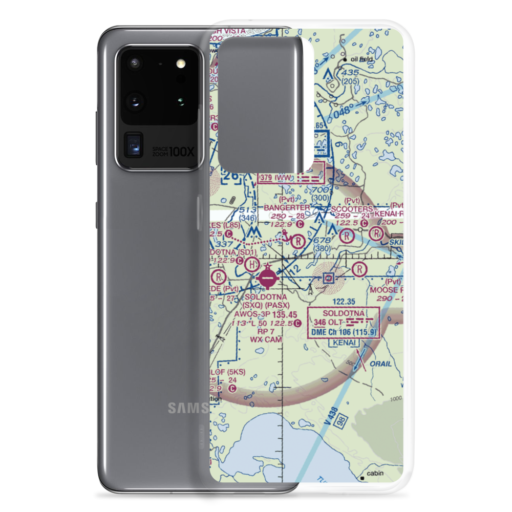 Dahler Homestead Airport (7AK5) VFR Sectional Samsung Case Samsung Galaxy S20 Ultra model shown