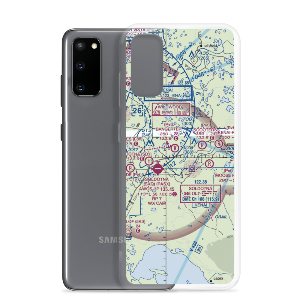 Dahler Homestead Airport (7AK5) VFR Sectional Samsung Case Samsung Galaxy S20 model shown