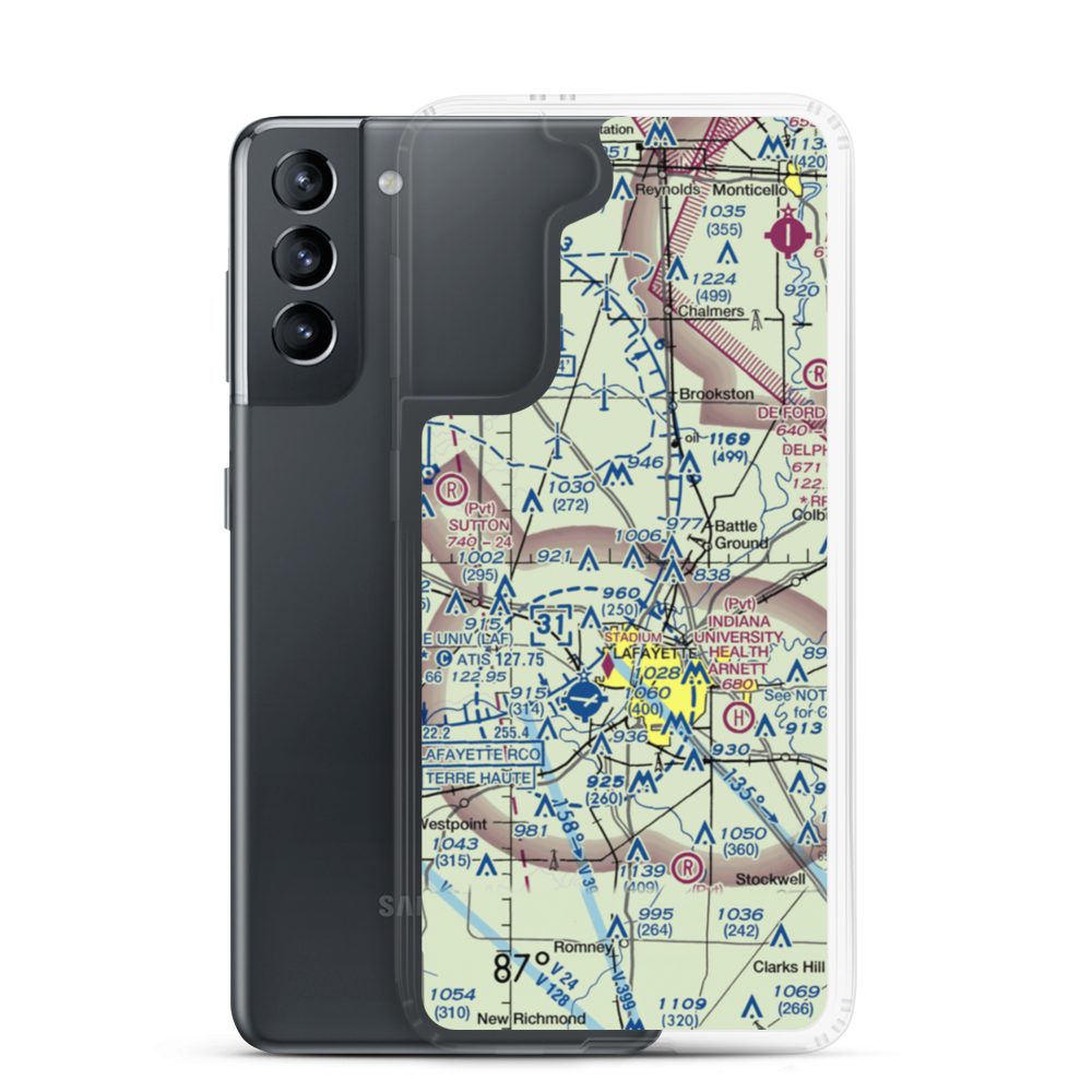 Dahnke Airport (51IN) VFR Sectional Samsung Case Samsung Galaxy S21 model shown
