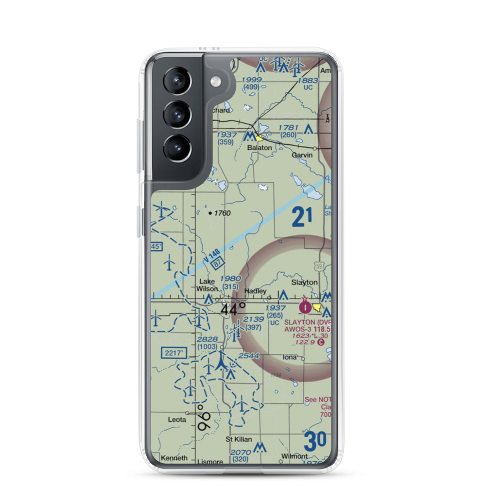 Dairyview Airport (07MN) VFR Sectional Samsung Case Samsung Galaxy S21 model shown