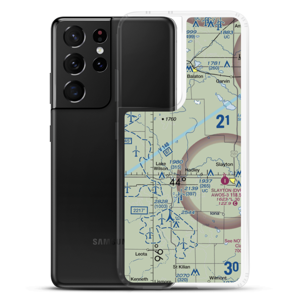 Dairyview Airport (07MN) VFR Sectional Samsung Case Samsung Galaxy S21 Ultra model shown