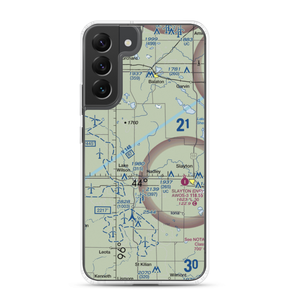 Dairyview Airport (07MN) VFR Sectional Samsung Case Samsung Galaxy S22 Plus model shown
