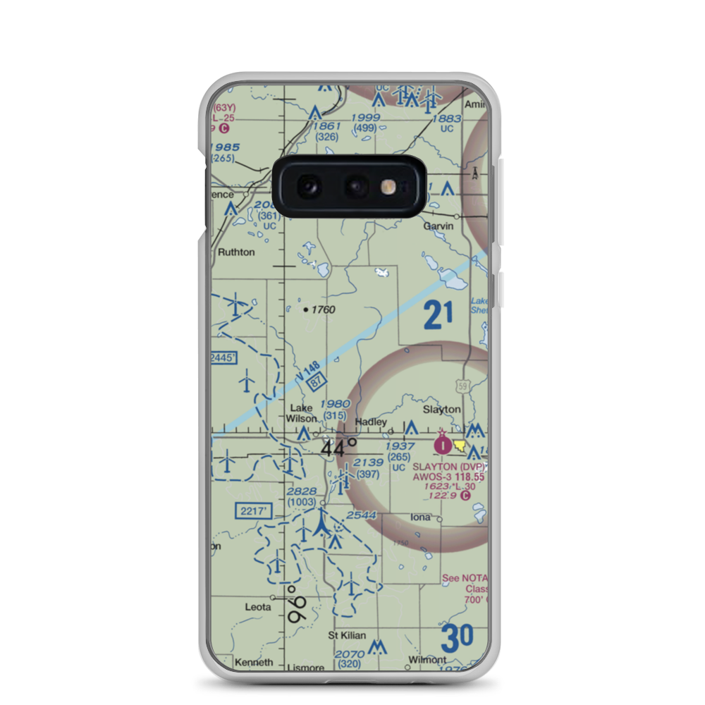 Dairyview Airport (07MN) VFR Sectional Samsung Case Samsung Galaxy S10e model shown