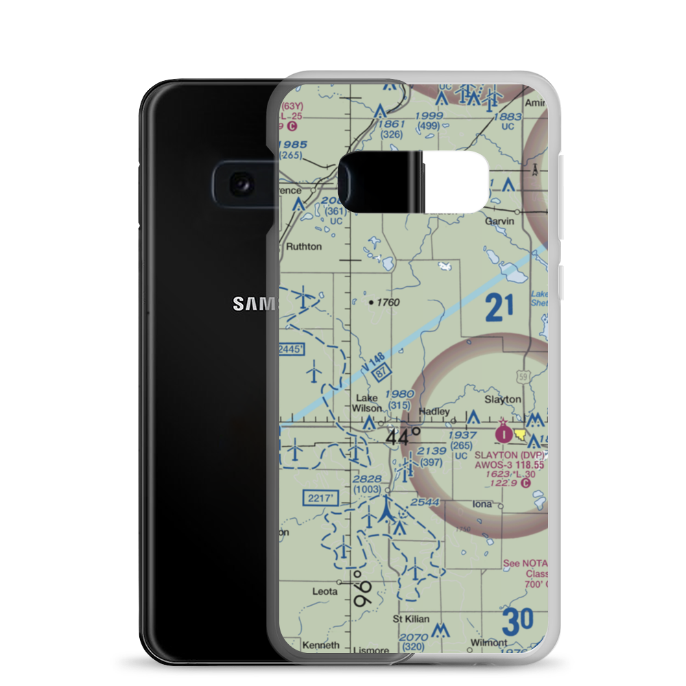 Dairyview Airport (07MN) VFR Sectional Samsung Case Samsung Galaxy S10e model shown