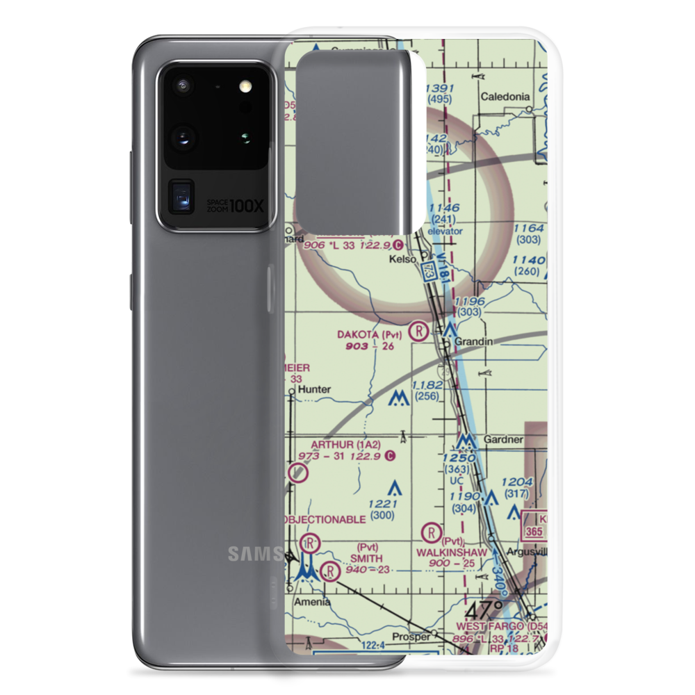 Dakota Airport (NA60) VFR Sectional Samsung Case Samsung Galaxy S20 Ultra model shown