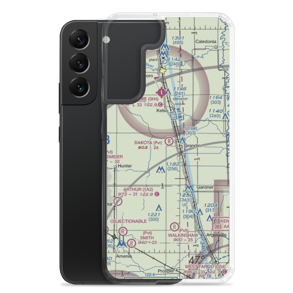 Dakota Airport (NA60) VFR Sectional Samsung Case Samsung Galaxy S22 Plus model shown