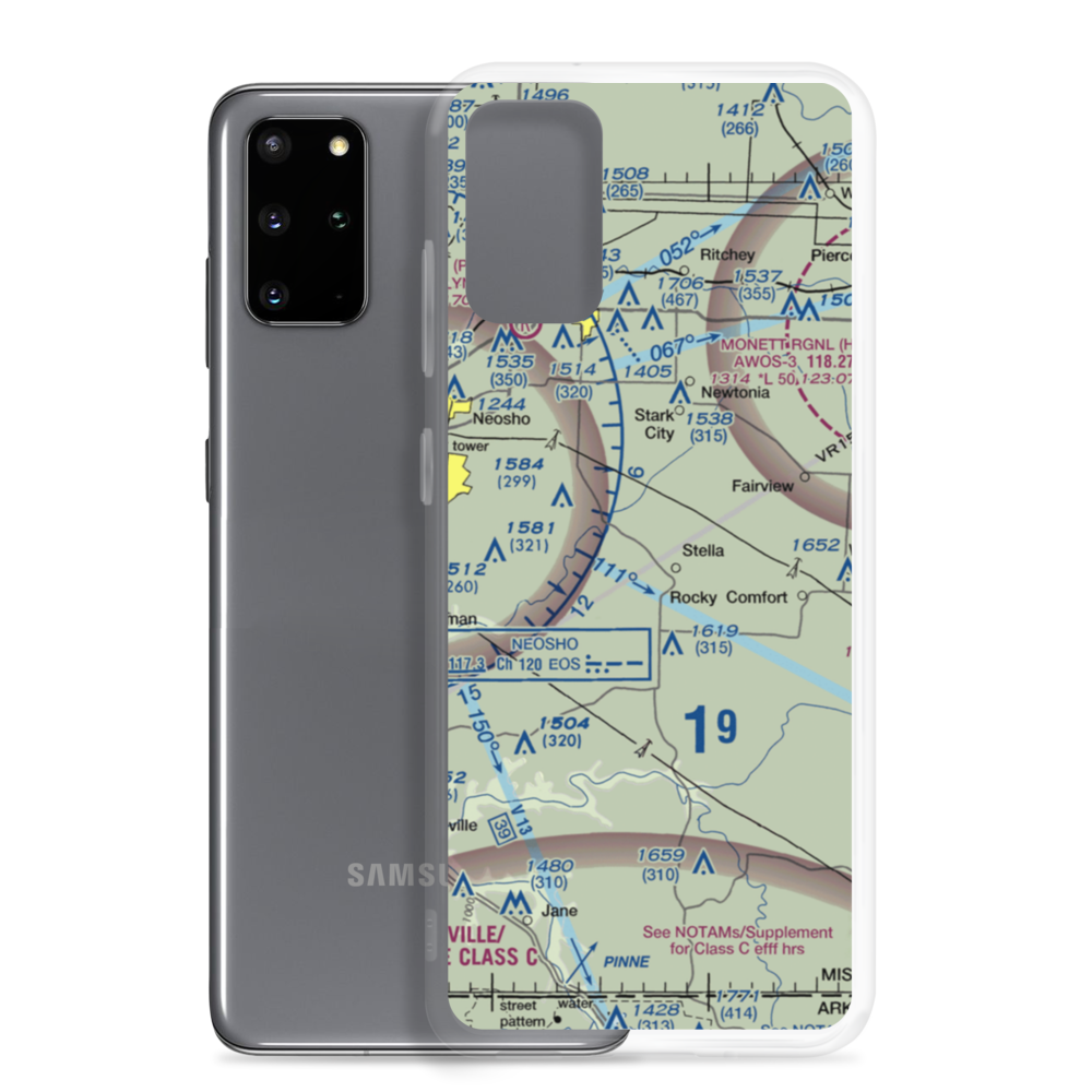 Dalbom Ultralightport (83MU) VFR Sectional Samsung Case Samsung Galaxy S20 Plus model shown