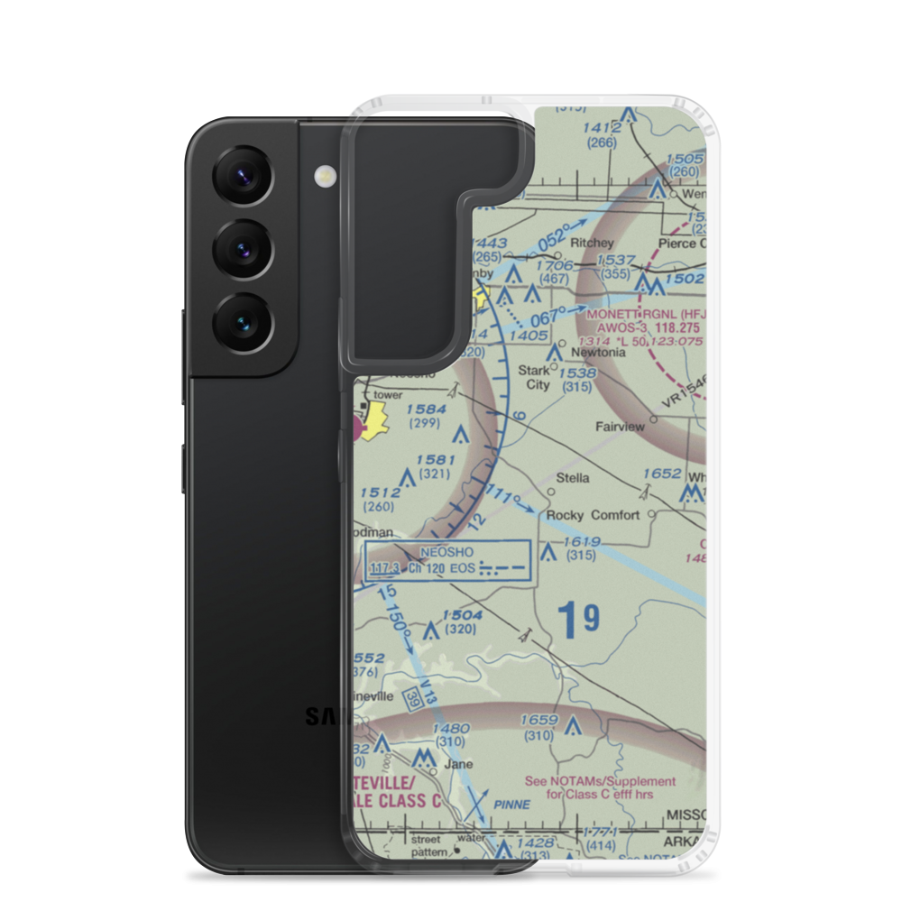Dalbom Ultralightport (83MU) VFR Sectional Samsung Case Samsung Galaxy S22 model shown
