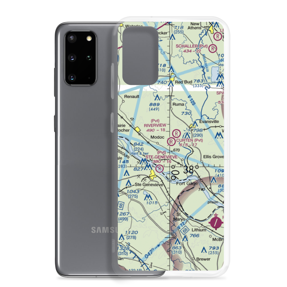 Dale Curten Farm Airport (37LL) VFR Sectional Samsung Case Samsung Galaxy S20 Plus model shown