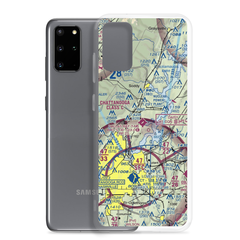 Dallas Bay Sky Park Airport (1A0) VFR Sectional Samsung Case Samsung Galaxy S20 Plus model shown
